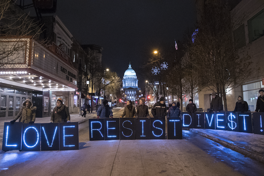 Joe Brusky, Love Resist Divest by the Overpass Light Brigade