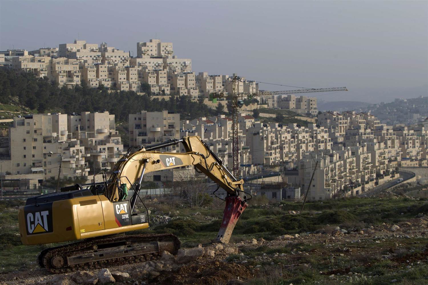 An illegal Israeli settlement in the occupied West Bank