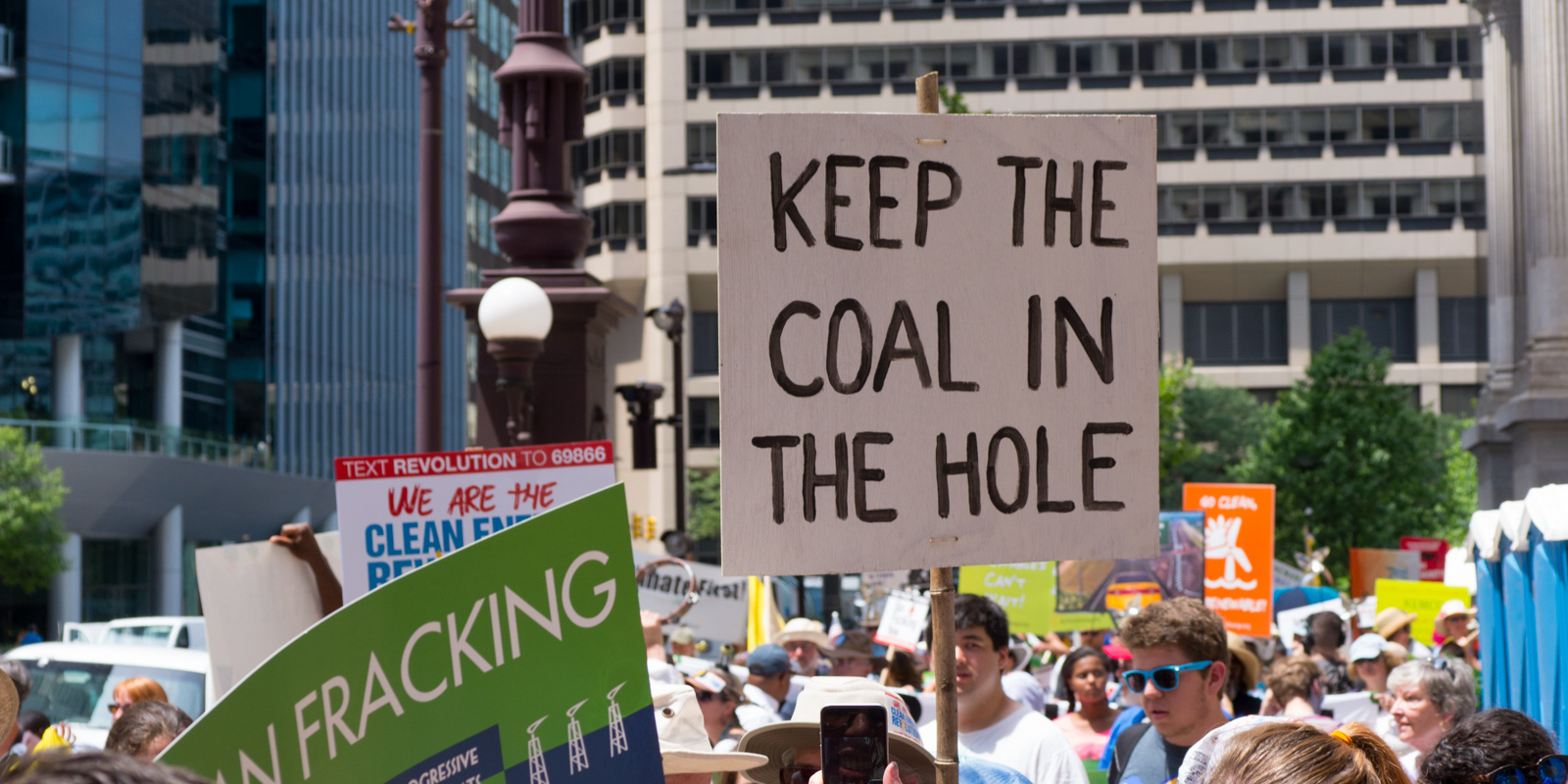 Clean Energy March in Philadelphia on July 24, 2016.