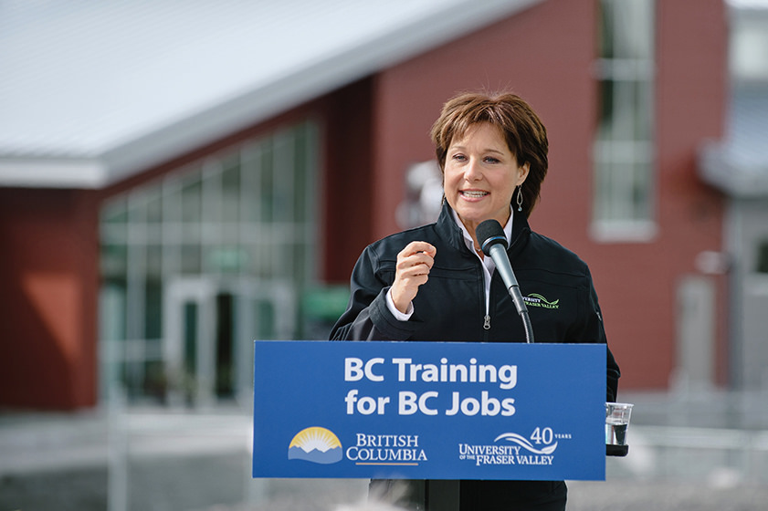 B.C. Premier Christy Clark in 2014