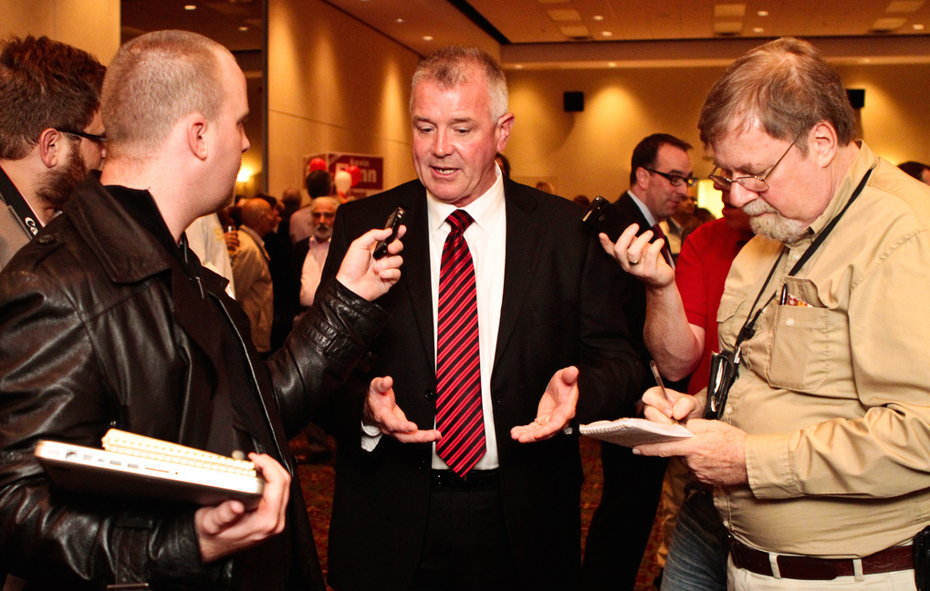 Photo of Ontario Labour Minister Kevin Flynn via mama! mia!/flickr