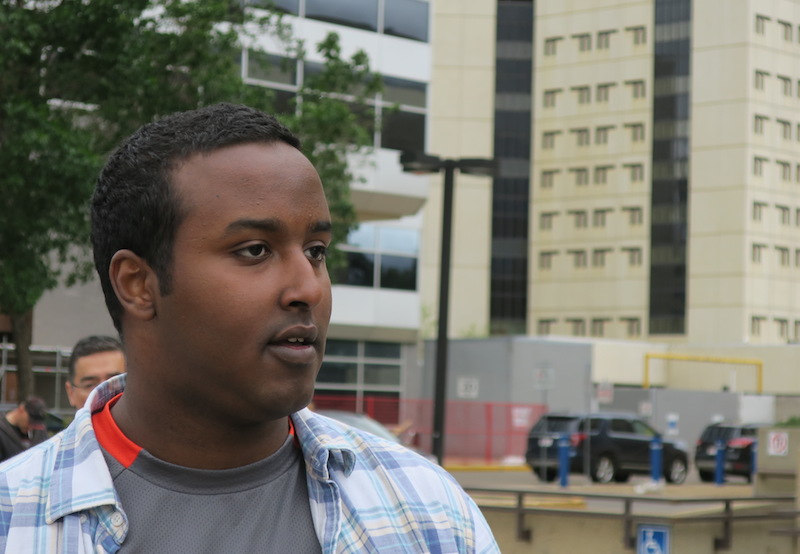 Bashir Mohamed, BLM Edmonton (Image: David Climenhaga)