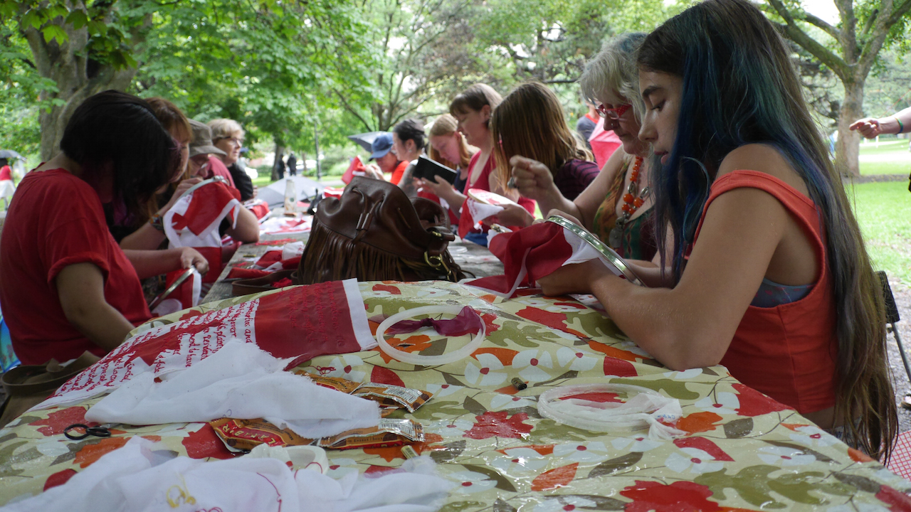 Stitch-by-Stitch: An Unsettling Canada 150 TRC sewing circle and