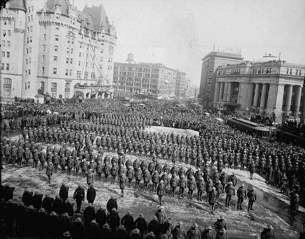The return of Princess Patricia’s Canadian Light Infantry, Ottawa, March 1919. Photo: Library and Archives Canada, PA-099796 /flickr