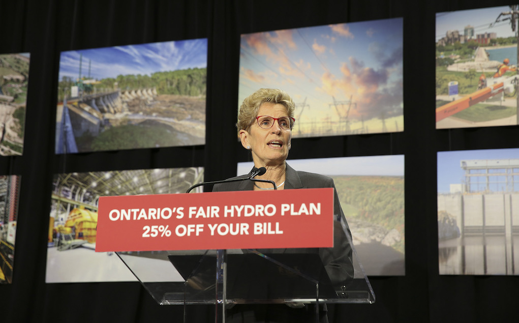 Premier Wynne delivers Ontario's Fair Hydro Plan Announcement. Photo: Premier of Ontario Photography/flickr