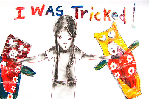 Video still from film "Two Scoops" by Jackie Traverse