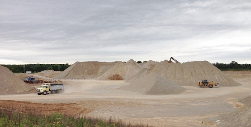 The Dufferin pit has opened but the gravel washing operations have not begun.