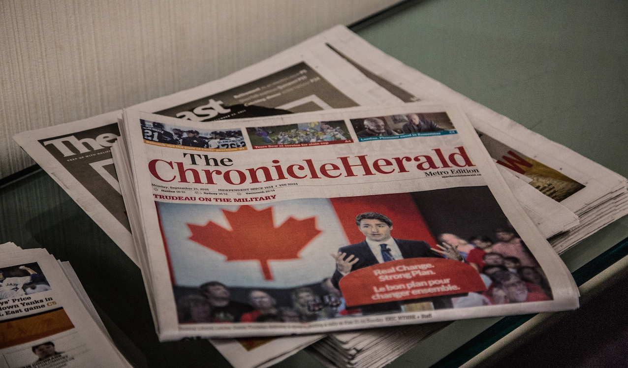 Newspapers on a desk at a hotel in Halifax, Nova Scotia. Photo: Tony Webster/flickr