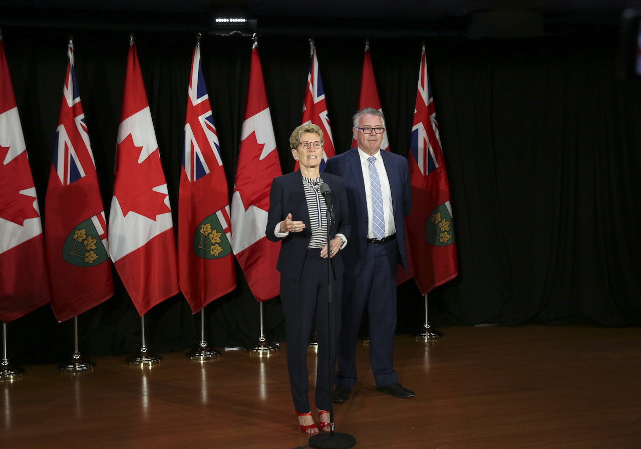 Premier Wynne and Minister Flynn discussed the province's Changing Workplace Review at Toronto's YWCA. Photo: Premier of Ontario Photography/flickr