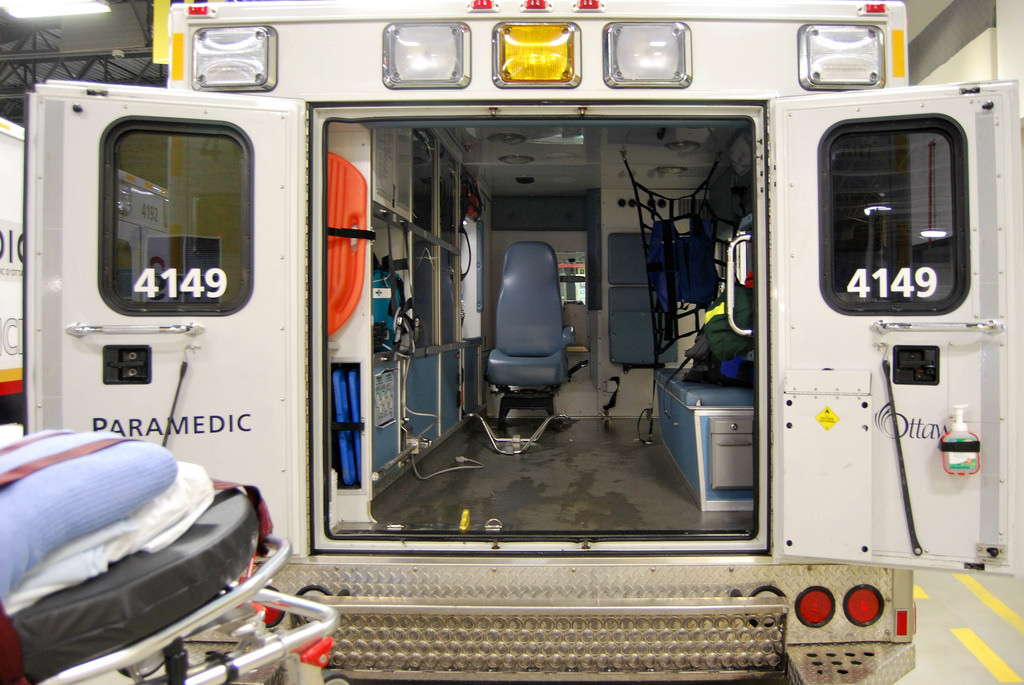 Inside an ambulance. Photo: Zhu/flickr