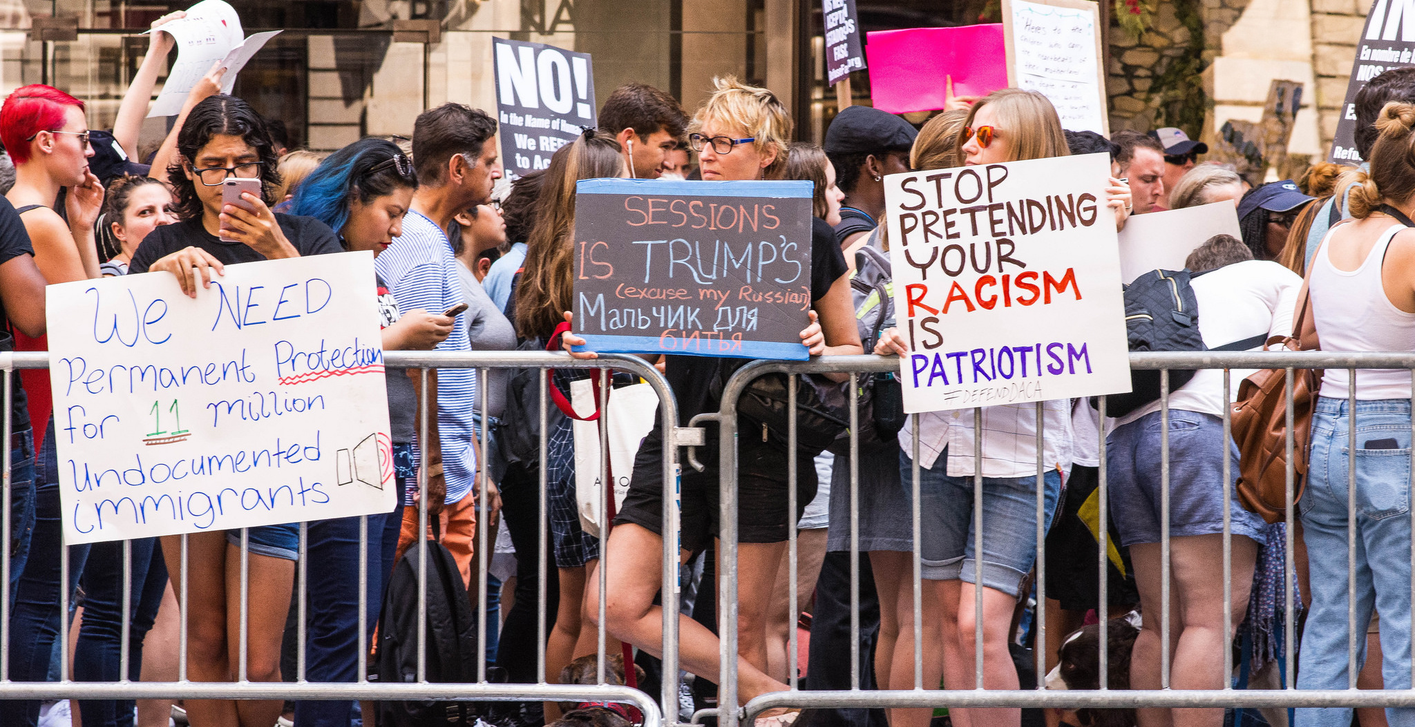 Protest after announced repeal of DACA. Image: Flickr/Harrie van Veen​