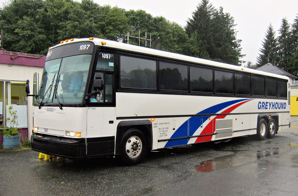 At the Port Hardy bus station, prior to departure for Campbell River and Nanaimo. Photo: Stephen Rees/flickr