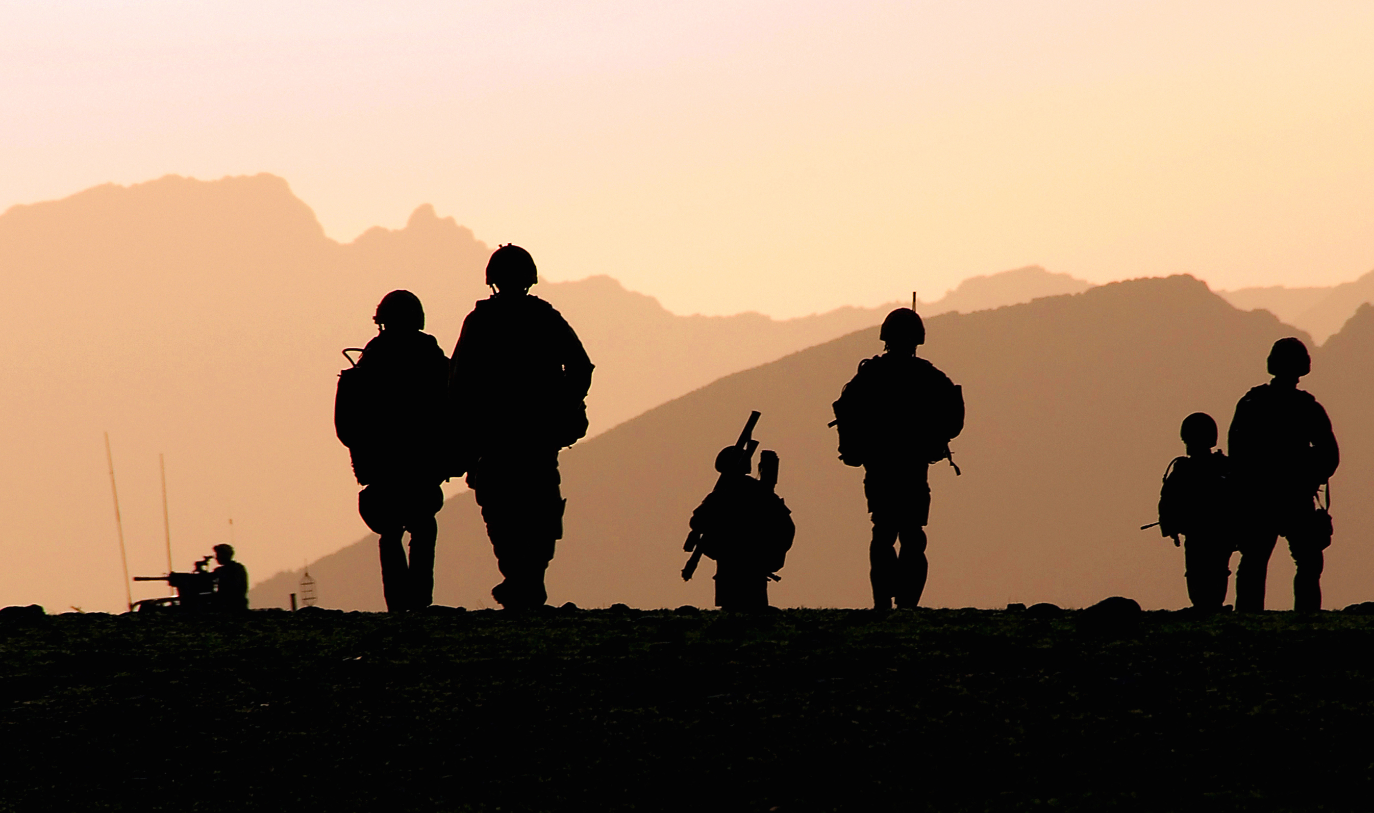 Royal Marines of X-Ray Company, 45 Commando during a ground domination patrol in Afghanistan in 2009. Photo: LA(PHOT) NICK TRYON/Defence Images