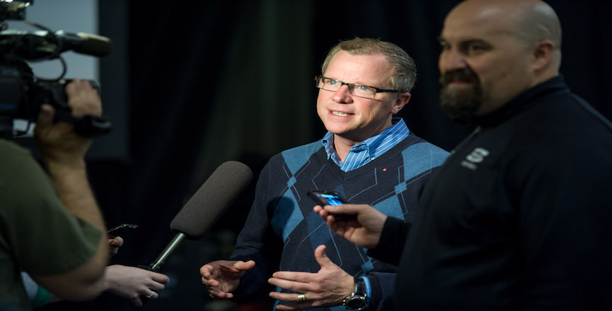 Saskatchewan Premier Brad Wall. Image: Huskies Football/flickr