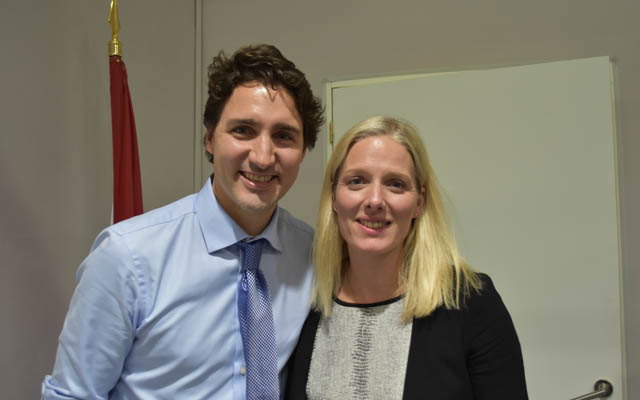 Environment Minister Catherine McKenna with Prime Minister Justin Trudeau at COP21 on Nov. 30, 2015