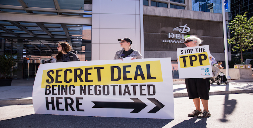 TPP rally in Ottawa. Image: SumOfUs/flickr