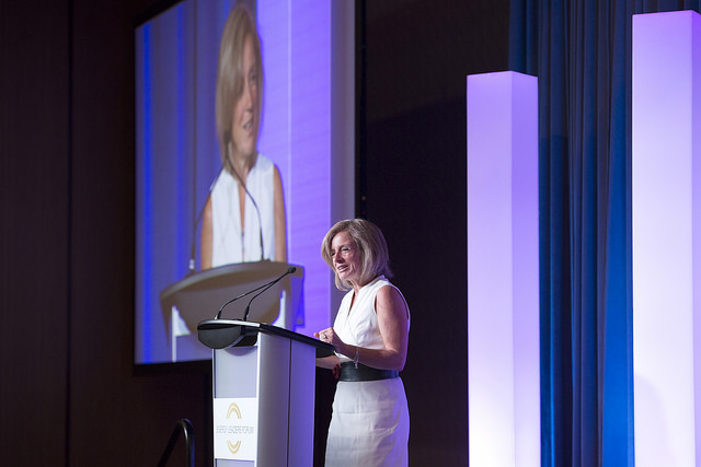 Alberta Premier Rachel Notley speaks at the Global Petroleum Show in Calgary Wednesday, June 14, 2017. Photo: Chris Schwarz/Government of Alberta