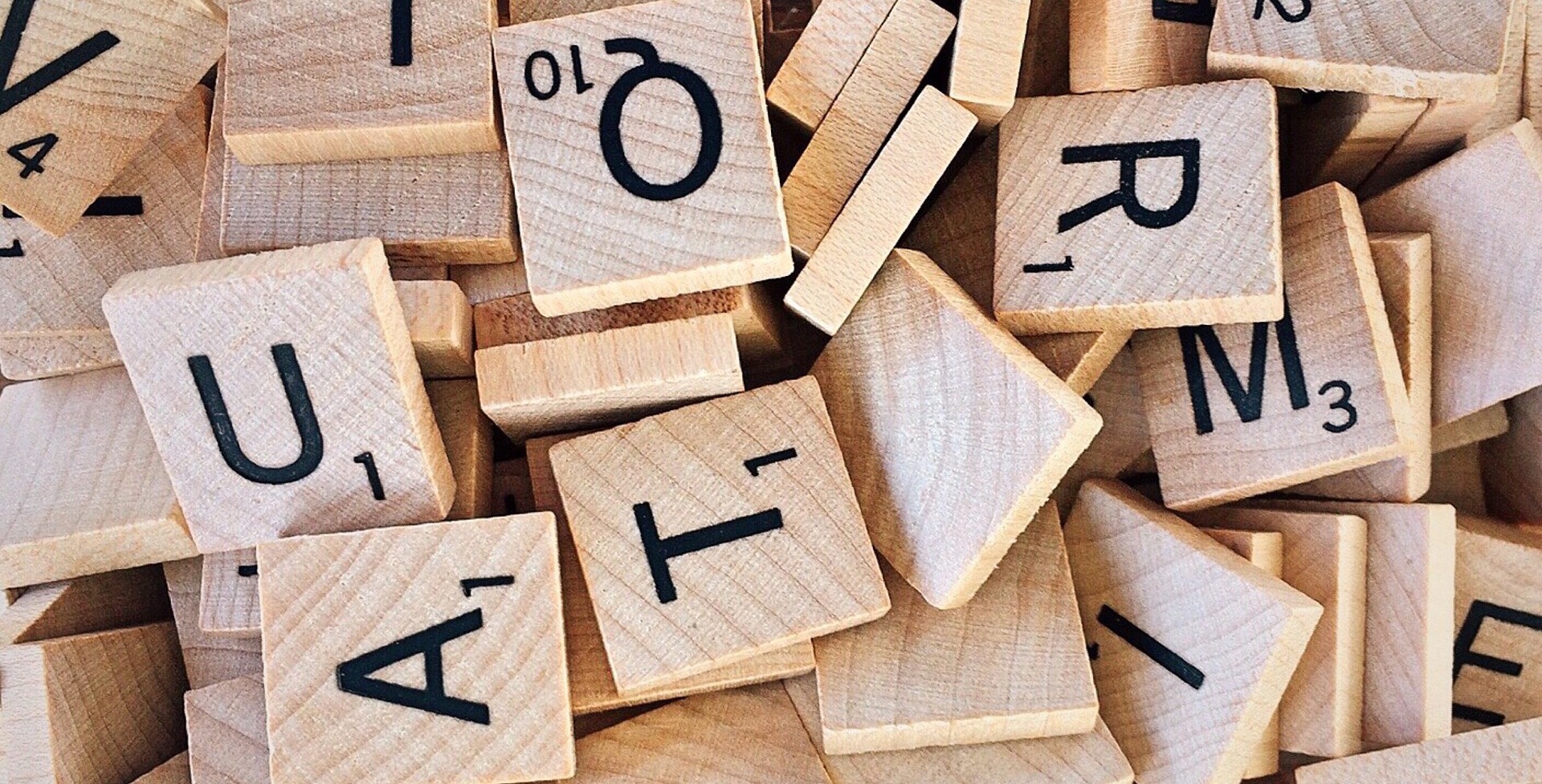 Scrabble tiles