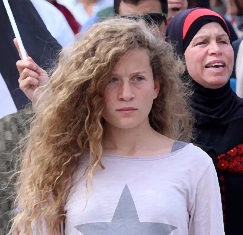 Ahed Tamimi. Image: Haim Schwarczenberg/Wikimedia Commons.