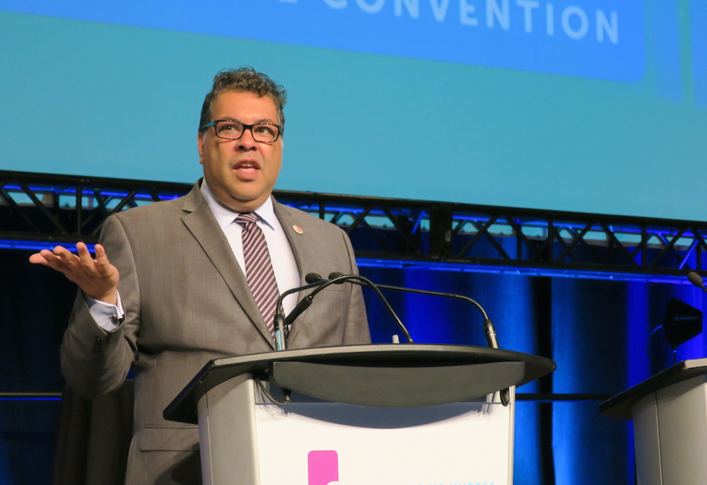 Calgary Mayor Naheed Nenshi, apparently as puzzled by the results of some polls last fall as many other Calgarians were. (Photo: David Climenhaga)