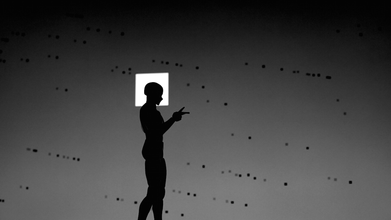 Silhouette of human figure. Image courtesy of "No Foreigners" by Hong Kong Exile & fu-GEN Theatre