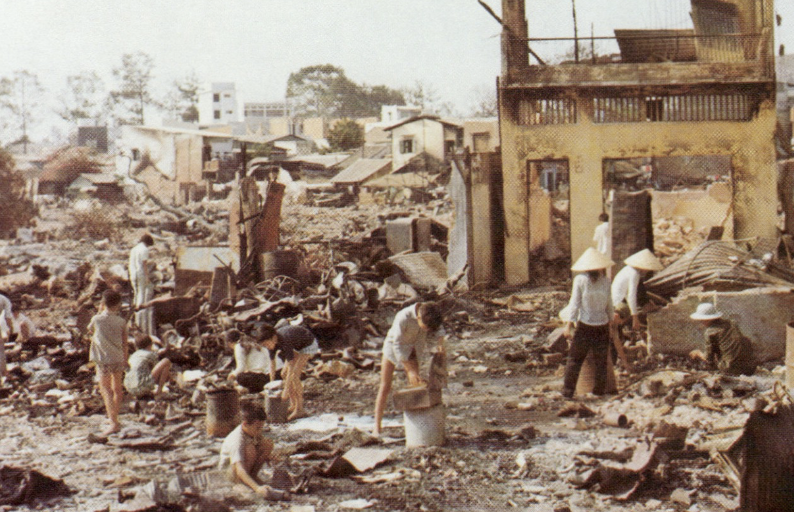 Cholon after Tet Offensive operations, 1968. Photo:  United States Army Center of Military History/Wikipedia