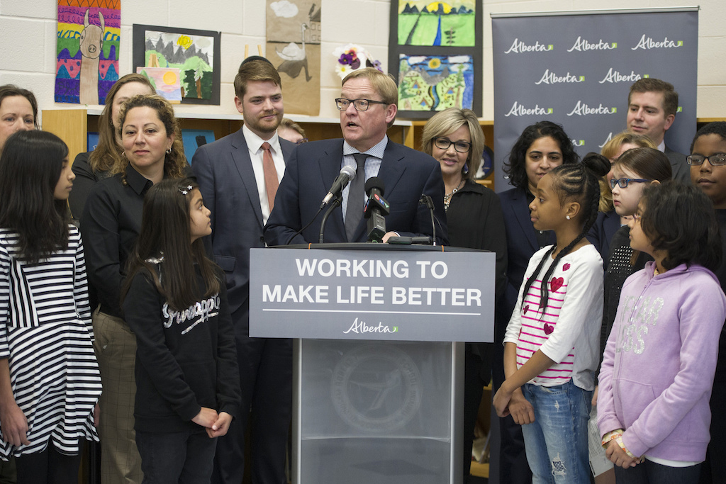 Minister of Education David Eggen visits Calgary school. Photo: Premier of Alberta/flickr