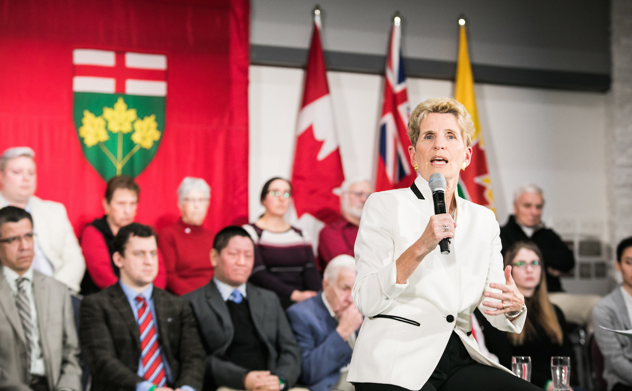 Kathleen Wynne at Thunder Bay town hall. Photo: Premier of Ontario Photography/flickr