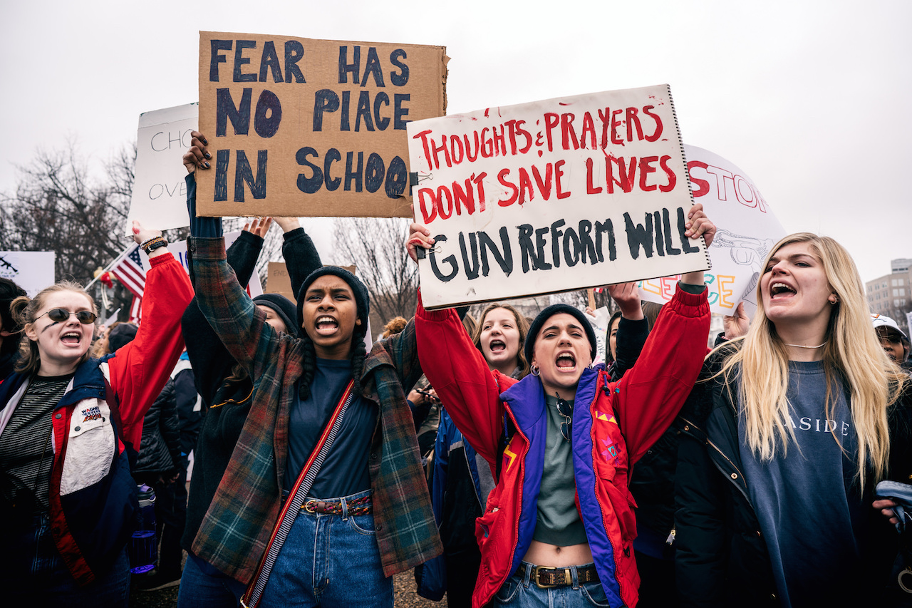 Student demonstration organized by Teens For Gun Reform. Photo: Lorie Shaull/flickr