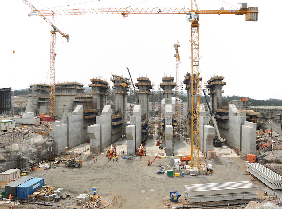 Muskrat Falls mega-dam construction site. Photo: Government of Newfoundland and Labrador/Flickr