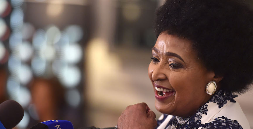 Winnie Madikizela-Mandela at her 80th birthday celebrations held at Mount Nelson Hotel in Cape Town. Image: GovernmentZA/Flickr