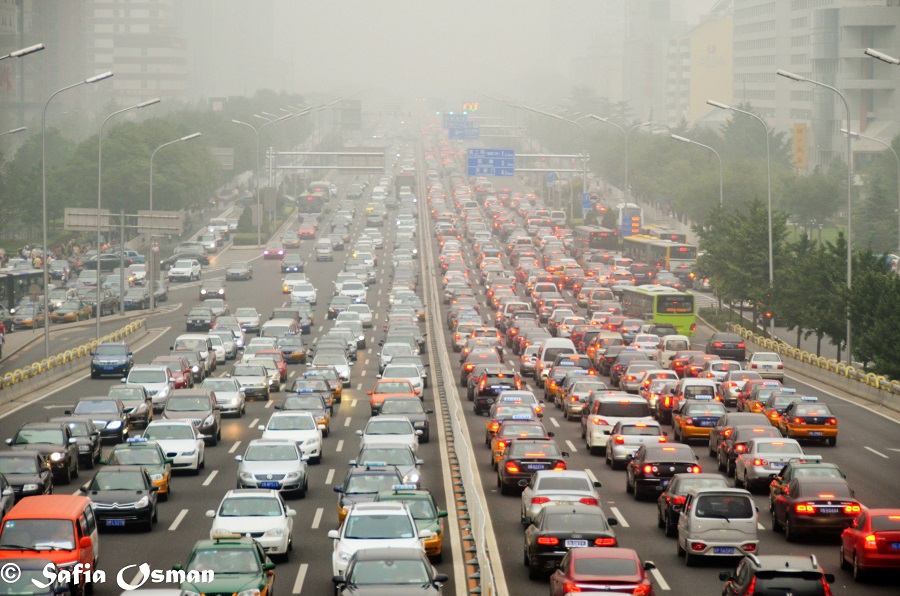 Traffic in Beijing. Image: Safia Osman/Flickr