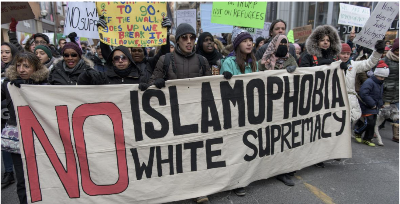 Protesters marching in Toronto against Islamophobia and Trump's ban on Muslims entering the U.S. Photo: J_P_D/flickr