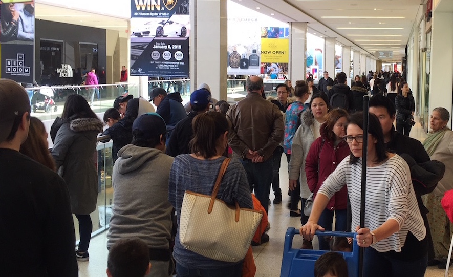 Shoppers in West Edmonton Mall. Photo: David J. Climenhaga