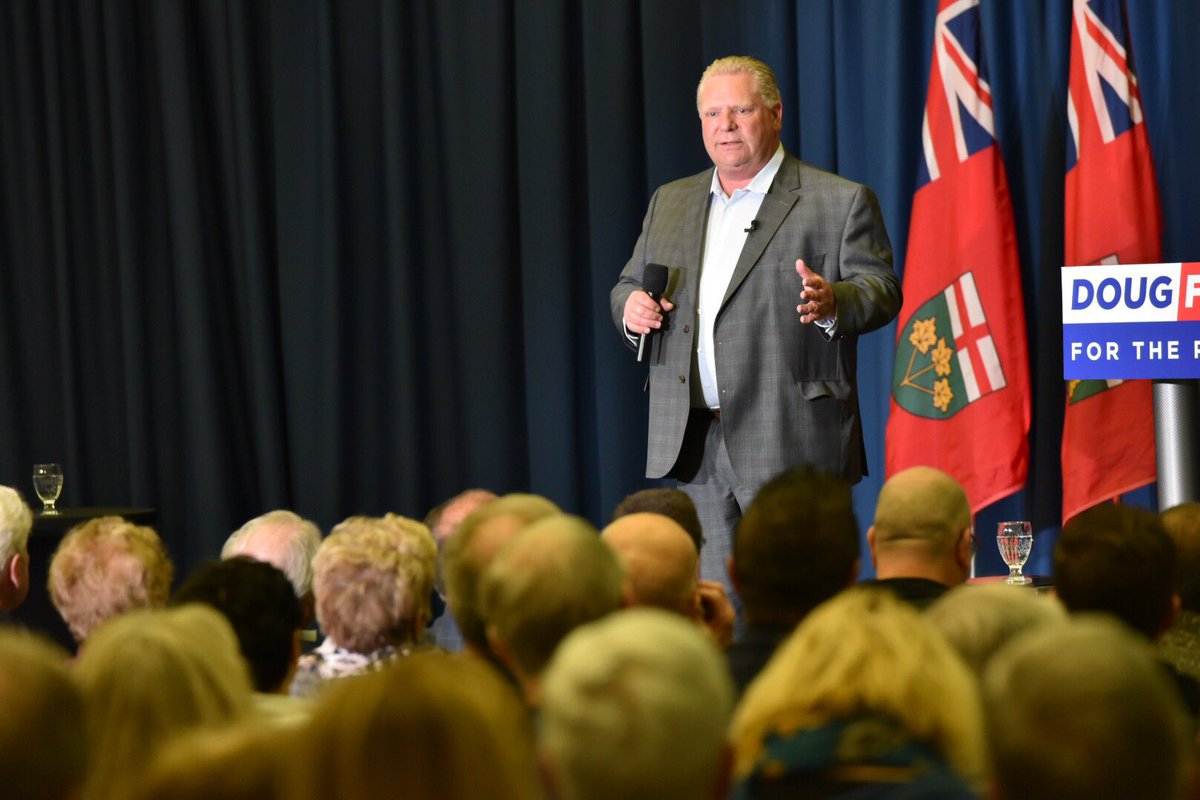 Doug Ford speaks to a group. Photo: Doug Ford/Flickr