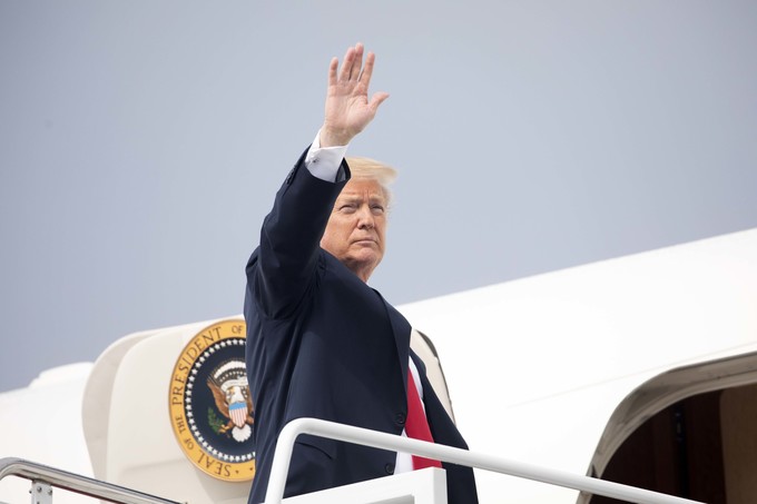 President Donald Trump boards Air Force One. Photo: Joyce N. Boghosian/The White House/Flickr