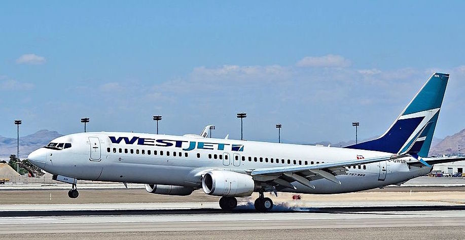 A WestJet aircraft at Las Vegas airport in 2015. Photo: Tomas Del Coro/Wikimedia Commons