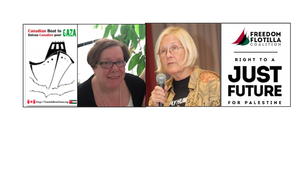 Canadian Boat to Gaza Logo, Libby Davies, Ann Wright, Freedom Flotilla for a Just Future for Palestine