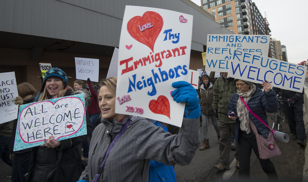 Caravan of Love walk in support of immigrants and refugees. Photo: Fibonacci Blue/Flickr