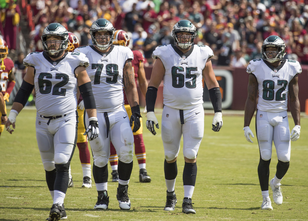 Philadelphia Eagles players on field. Photo: Keith Allison/Flickr