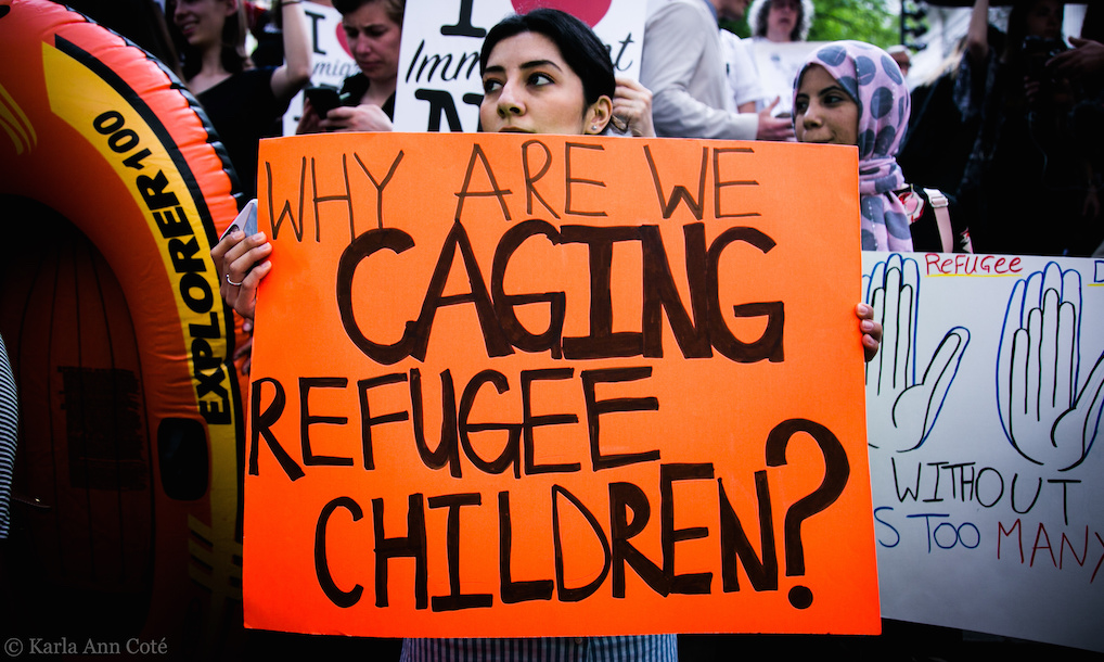 World Refugee Day Action. Photo: Karla Cote/Flickr