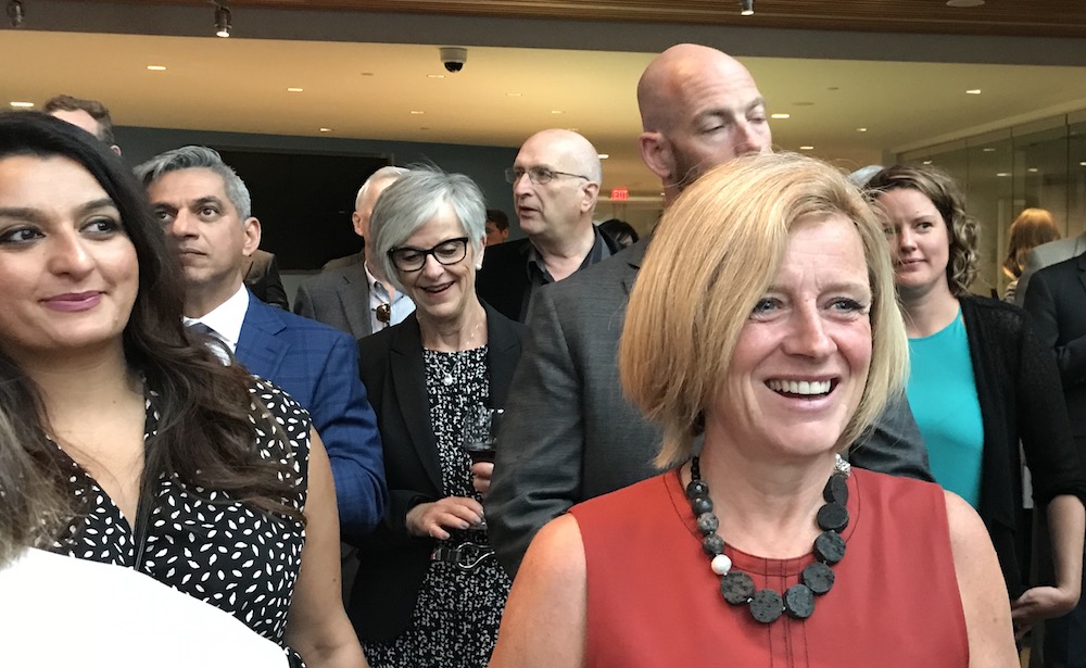 Alberta Premier Rachel Notley in Edmonton on June 14, 2018 (Photo: David J. Climenhaga).