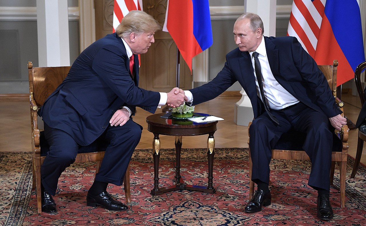 Vladimir Putin & Donald Trump in Helsinki. Photo: Website of the President of the Russian Federation, licensed under the Creative Commons Attribution 4.0 License.