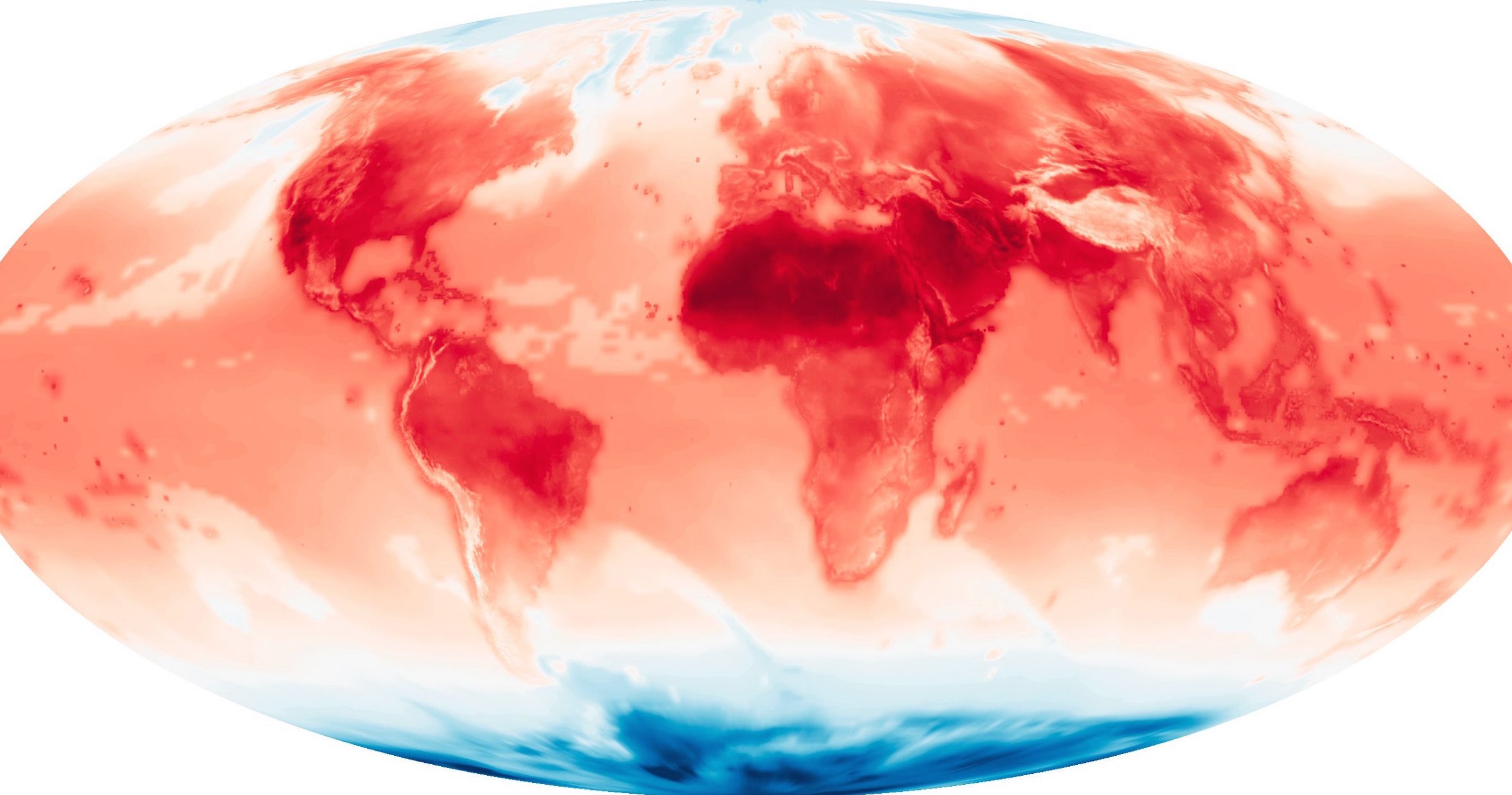 Model of Earth's temperature in 2014. Photo: Stuart Rankin/Flickr