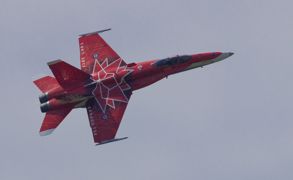 Canada 150 RCAF CF-18 Fighter Jet. Photo: Wilson Hui/Flickr