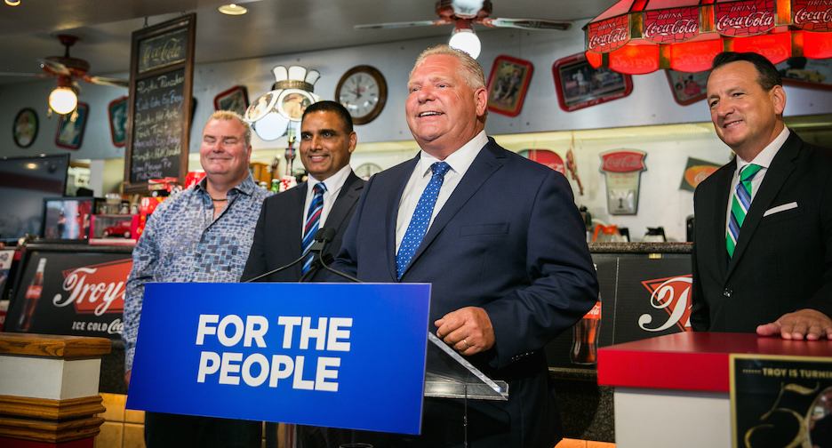 Premier Doug Ford, alongside Minister of Energy, Greg Rickford. Photo: Premier of Ontario Photography/Flickr