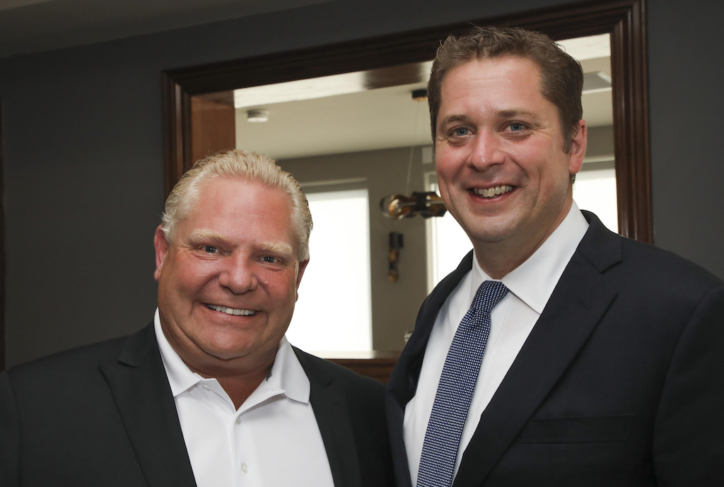 Doug Ford and Andrew Scheer. Photo: Andrew Scheer/Flickr