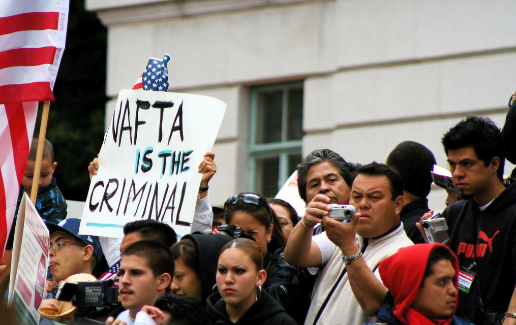 U.S. NAFTA protest. Photo: Jim Winstead/Flickr