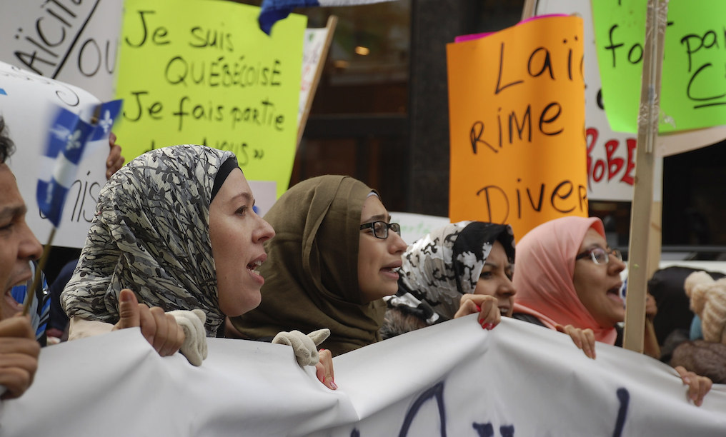 Protest against the Charter of Values in 2013. Photo: ibourgeault_tasse/Flickr