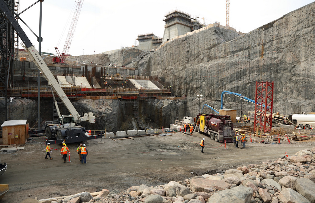 Muskrat Falls construction site. Photo: Government of Newfoundland and Labrador/Flickr